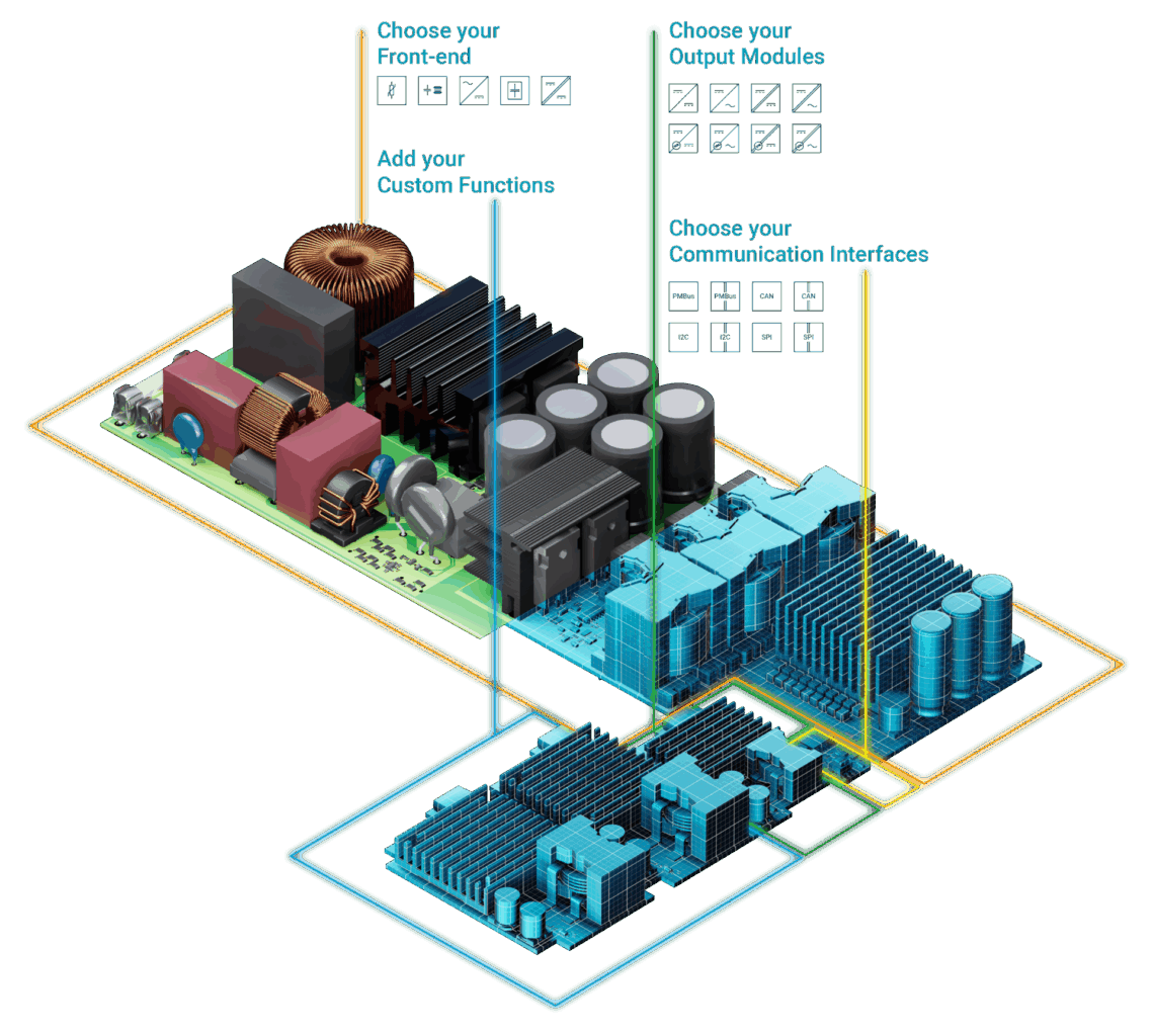 Grafik mit Elektronikmodulen